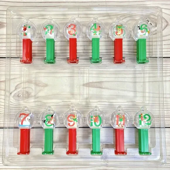 PEZ Twelve Days of Christmas Ornaments - 12 Candy Dispensers - Unused - NO CANDY - Picture 2 of 11